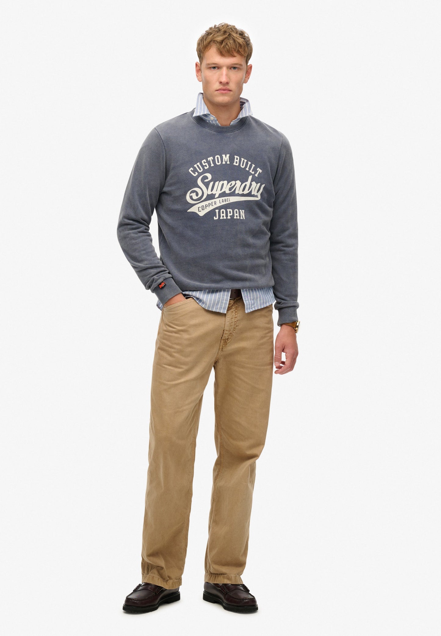 Vintage Wash Relaxed Crew Sweatshirt