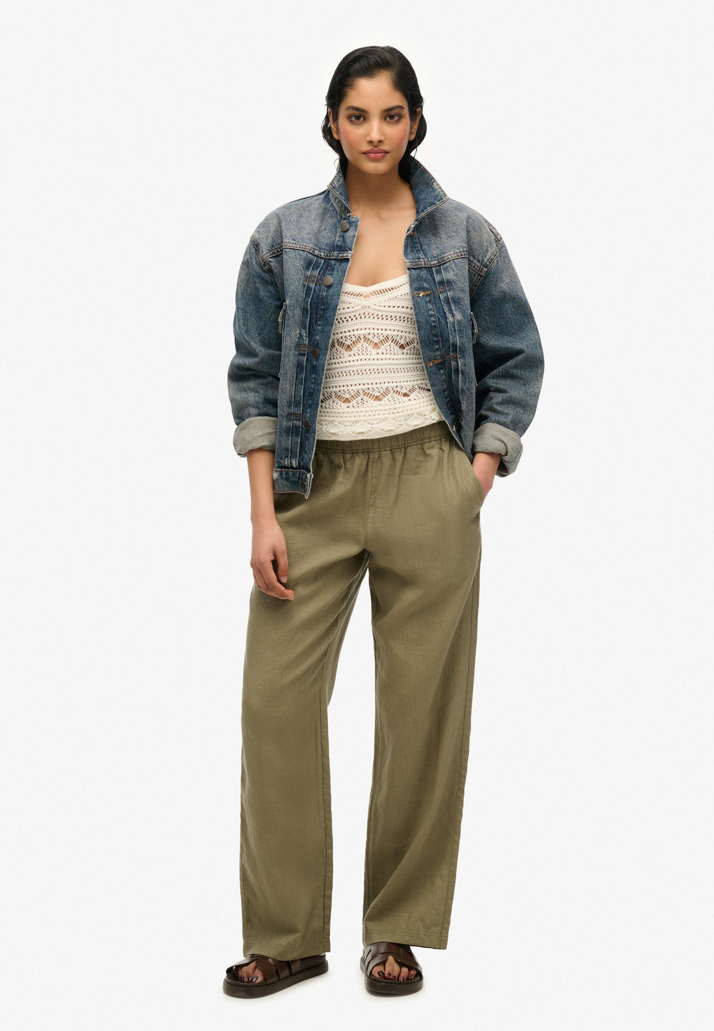 Linen Drawstring Pants