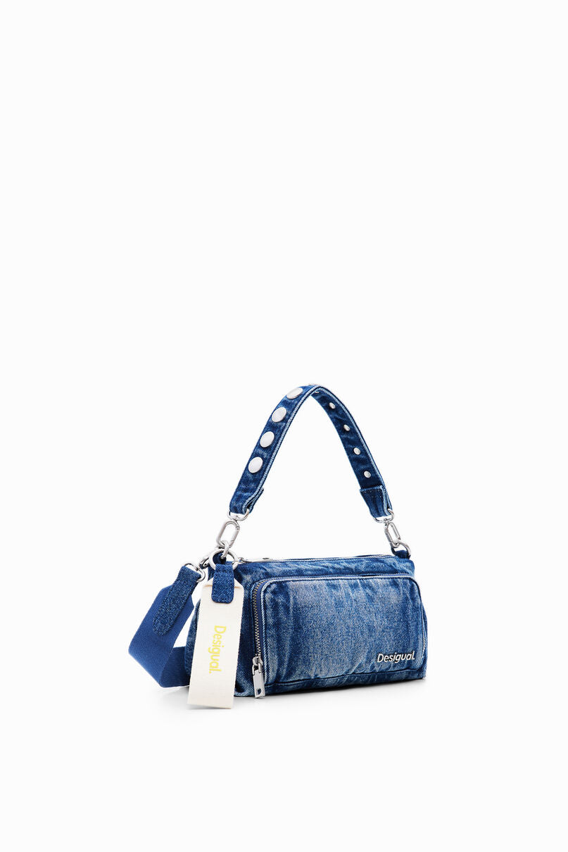 S denim studs crossbody
