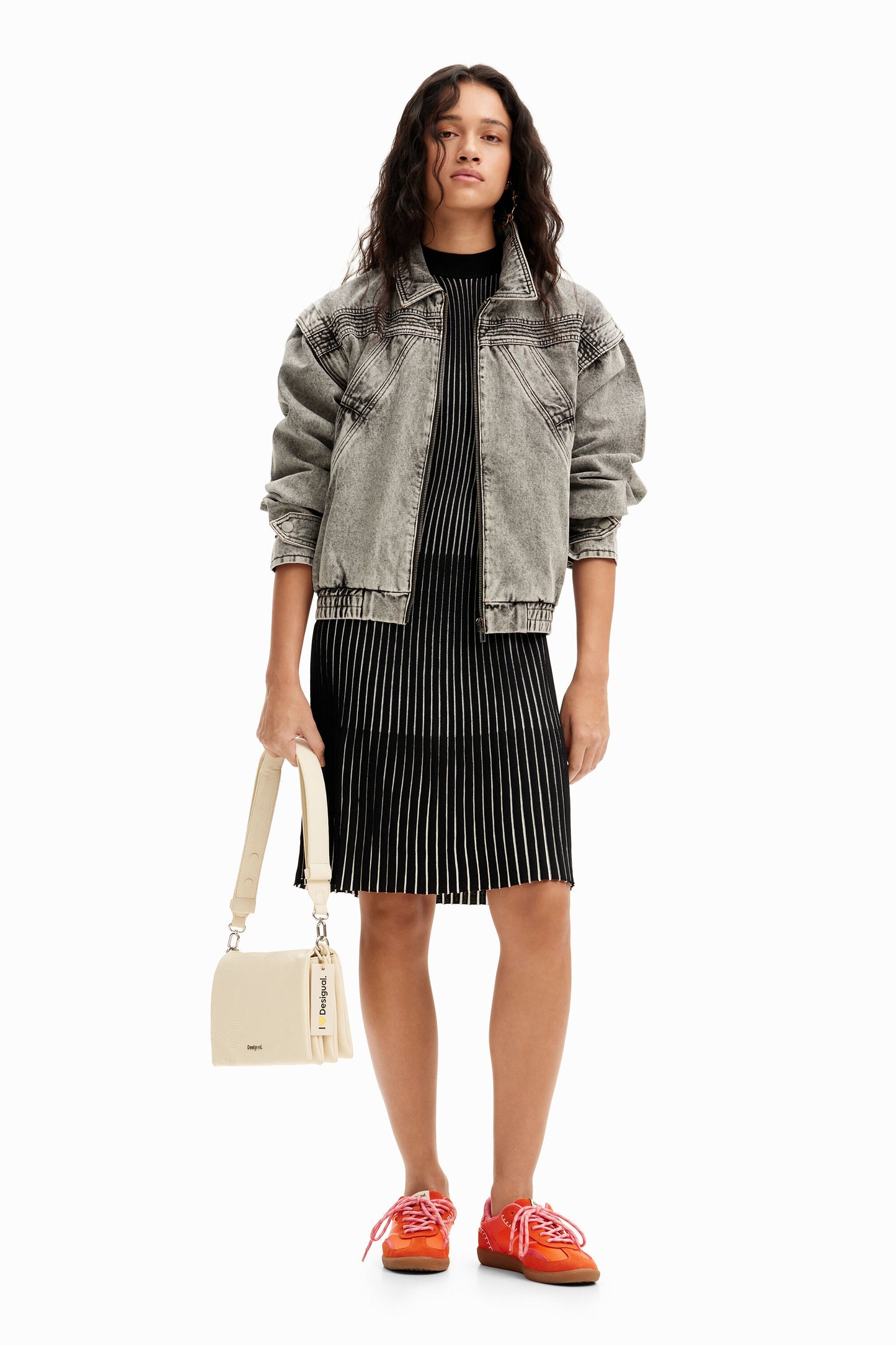 Short ribbed dress