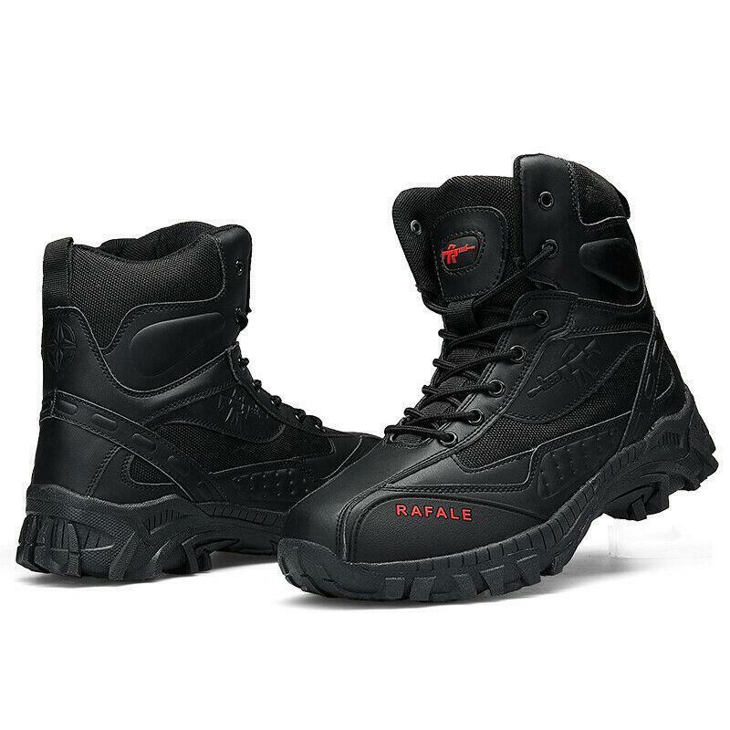 (🛒BLACK FRIDAY SPECIAL-70%OFF)Men's  Winter Anti-Puncture Wide Toe Combat Boots Waterproof Non-Slip Orthopedic Support Work Boots