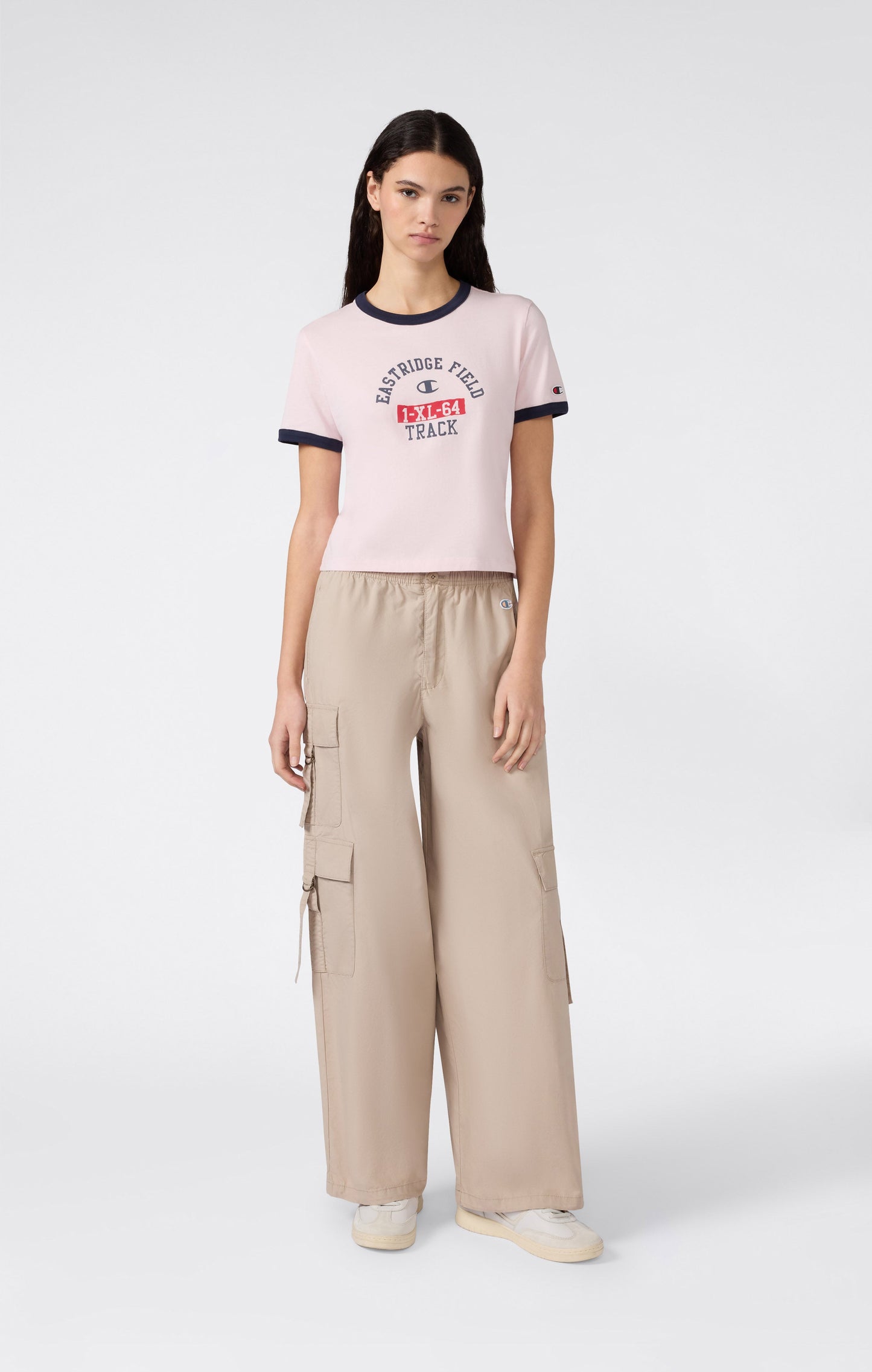 Women's Cropped Ringer T-Shirt with Graphic