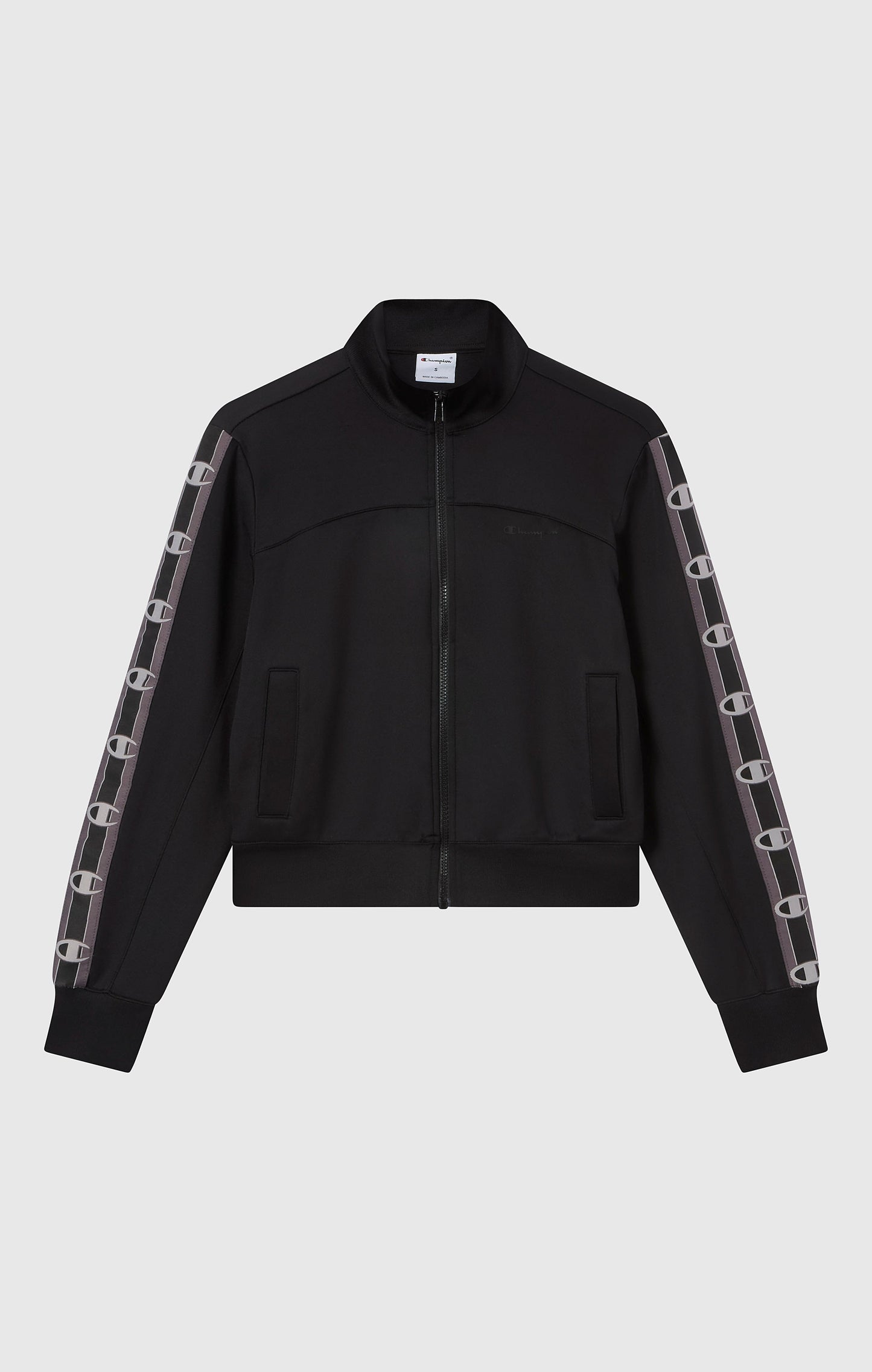 Women's Full Zip Tape Logo Interlock Sweatshirt