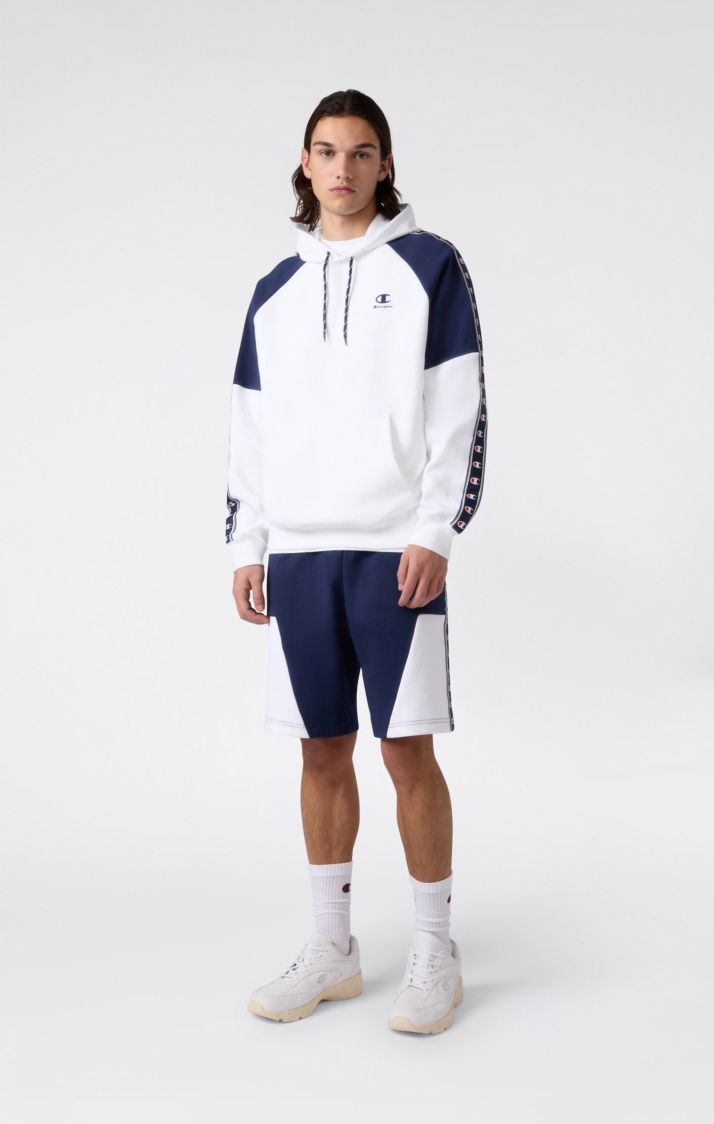 Herren Kapuzenpullover mit Interlock-Band-Logo