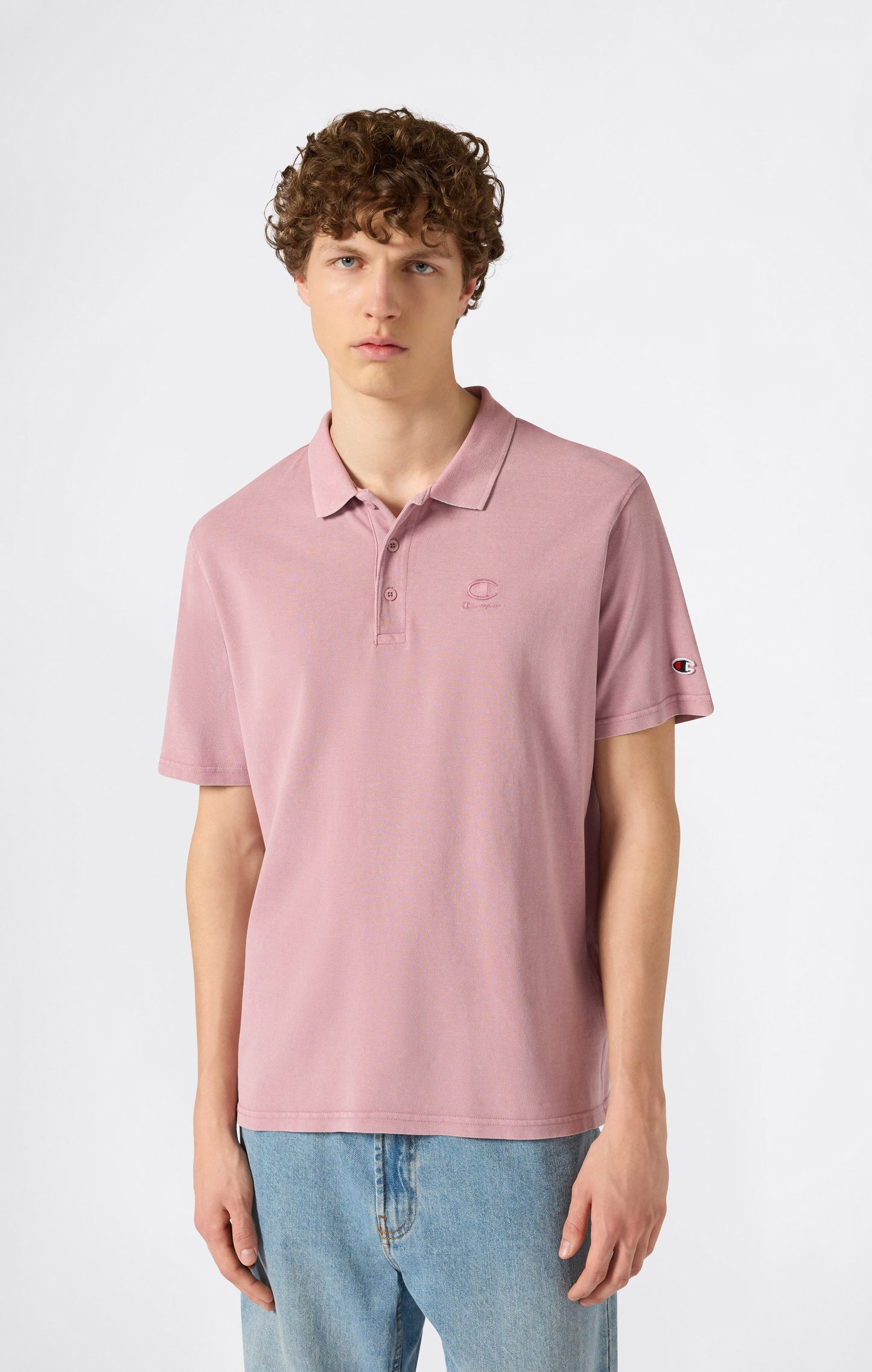 Men's Washed Effect Polo Icons
