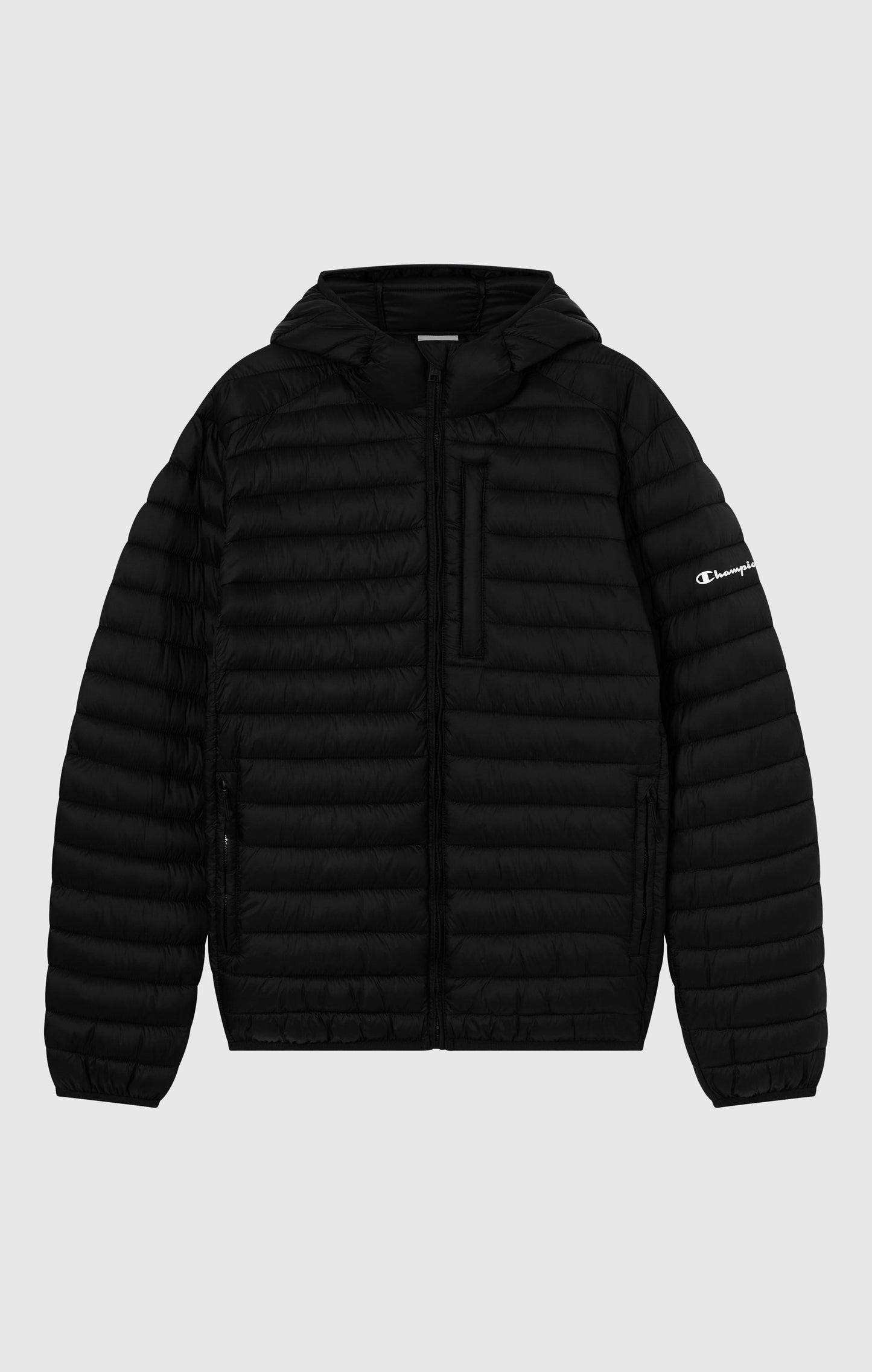 Men's Lightweight Hooded Padded Jacket with Full Zip