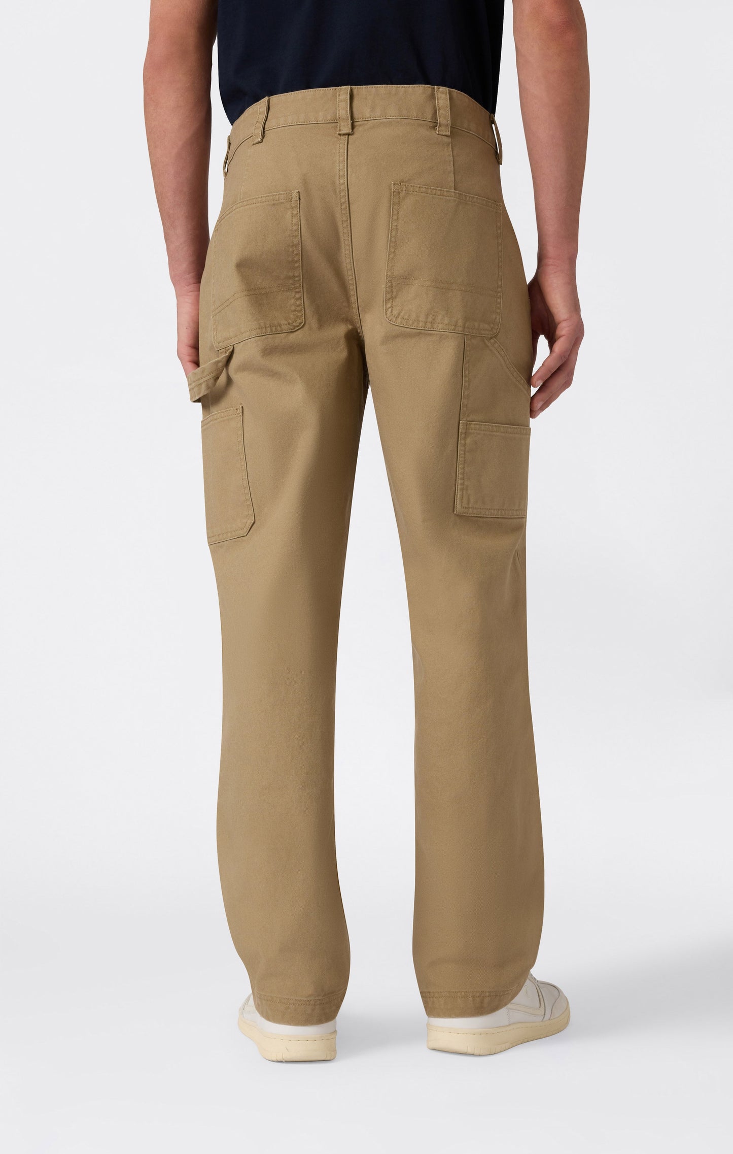 Men's Heavy Cotton Canvas Cargo Pants Reverse Weave