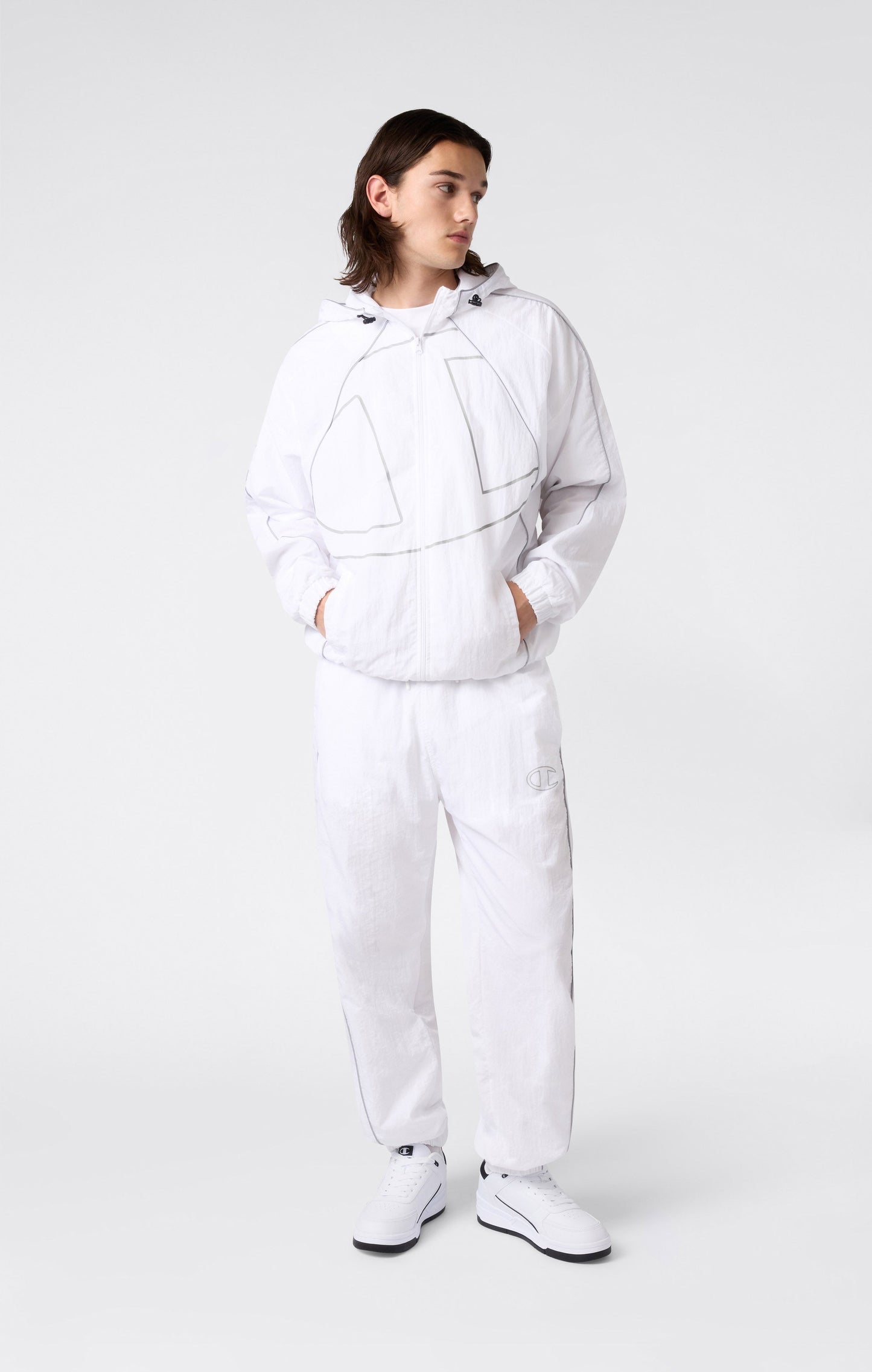 Men's Loose Fit Woven Nylon Pants