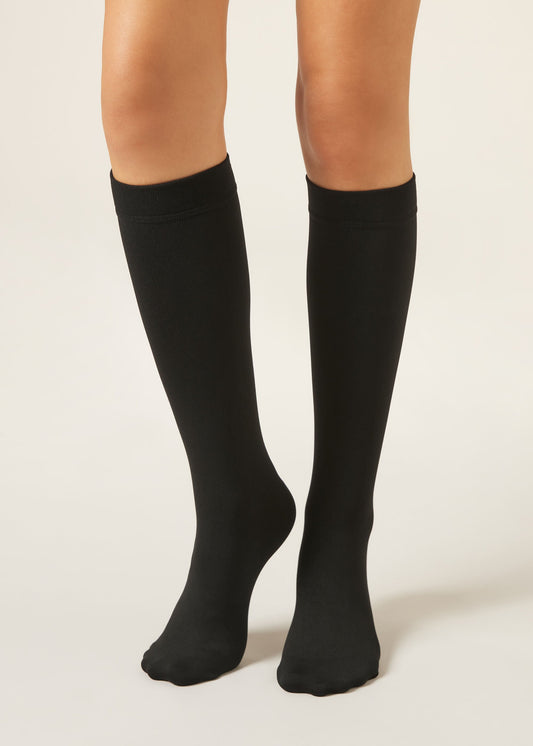 Thermal Ultra-Opaque Knee-High Socks