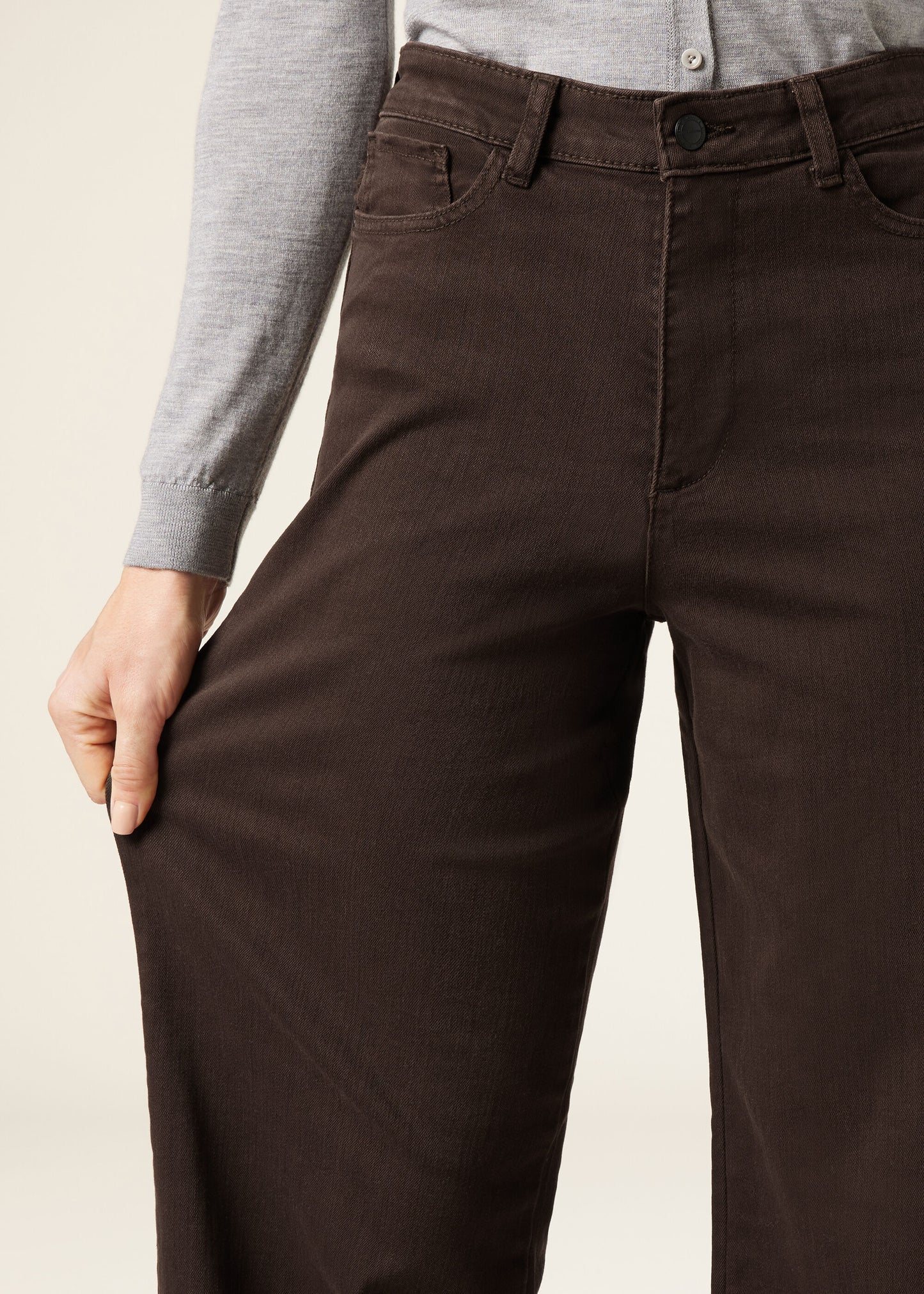 Wide Leg Stretch Jeans