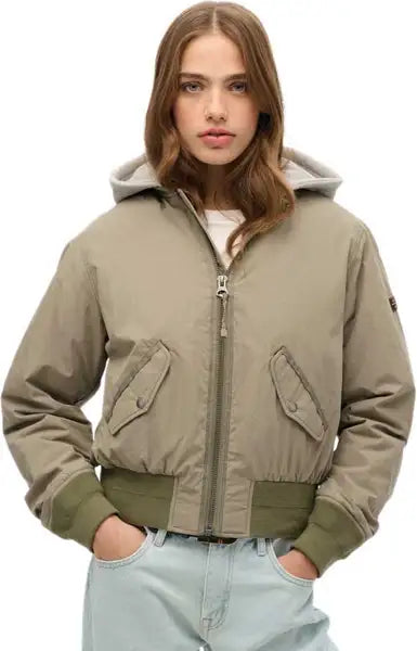 Hooded MA1 Bomber Jacket