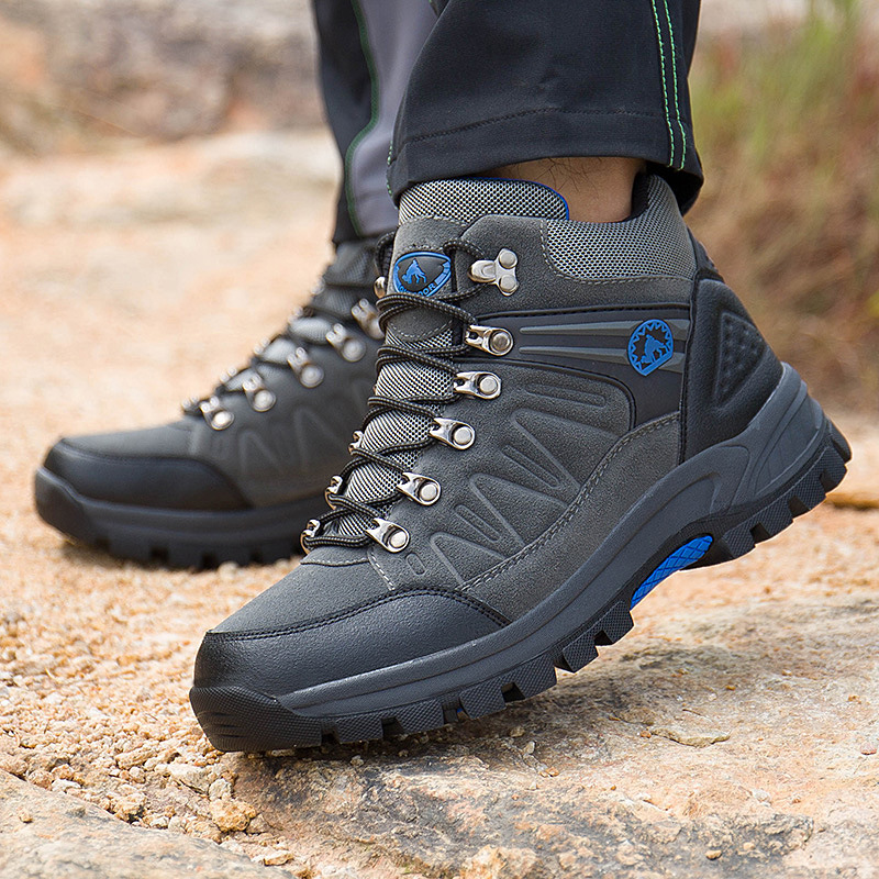 (⏰BLACK FRIDAY SPECIAL-70%OFF)Men's Mountaineering Orthopedic Ankle Support Hiking Boots Waterproof Non-Slip Wide Toe Tactical Boots